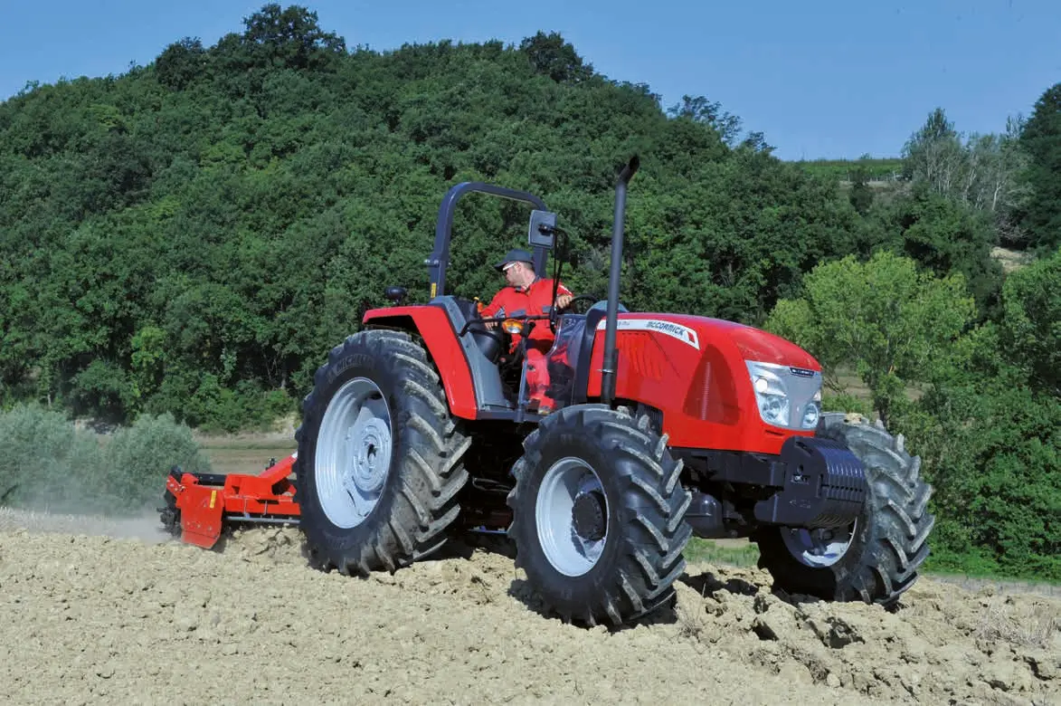 McCormick D-MAX 125 tractor working in a field