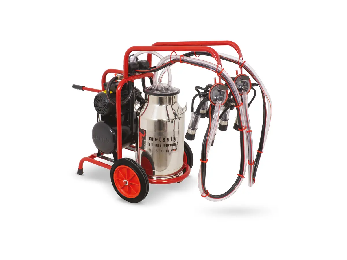 Melasty TK 2-PK double-cluster portable cow milking machine