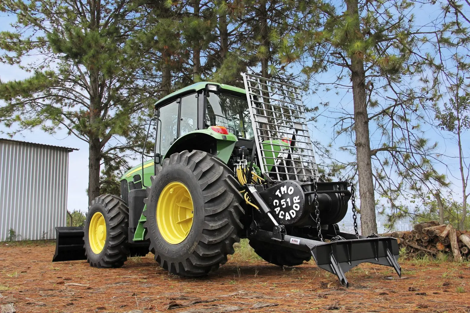 TMO G0-51T tractor-mounted heavy recovery winch